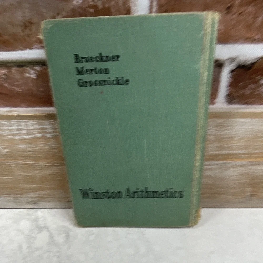Winston Arithmetics Exploring Numbers Hardcover Textbook 1952 Arithmetic 371p